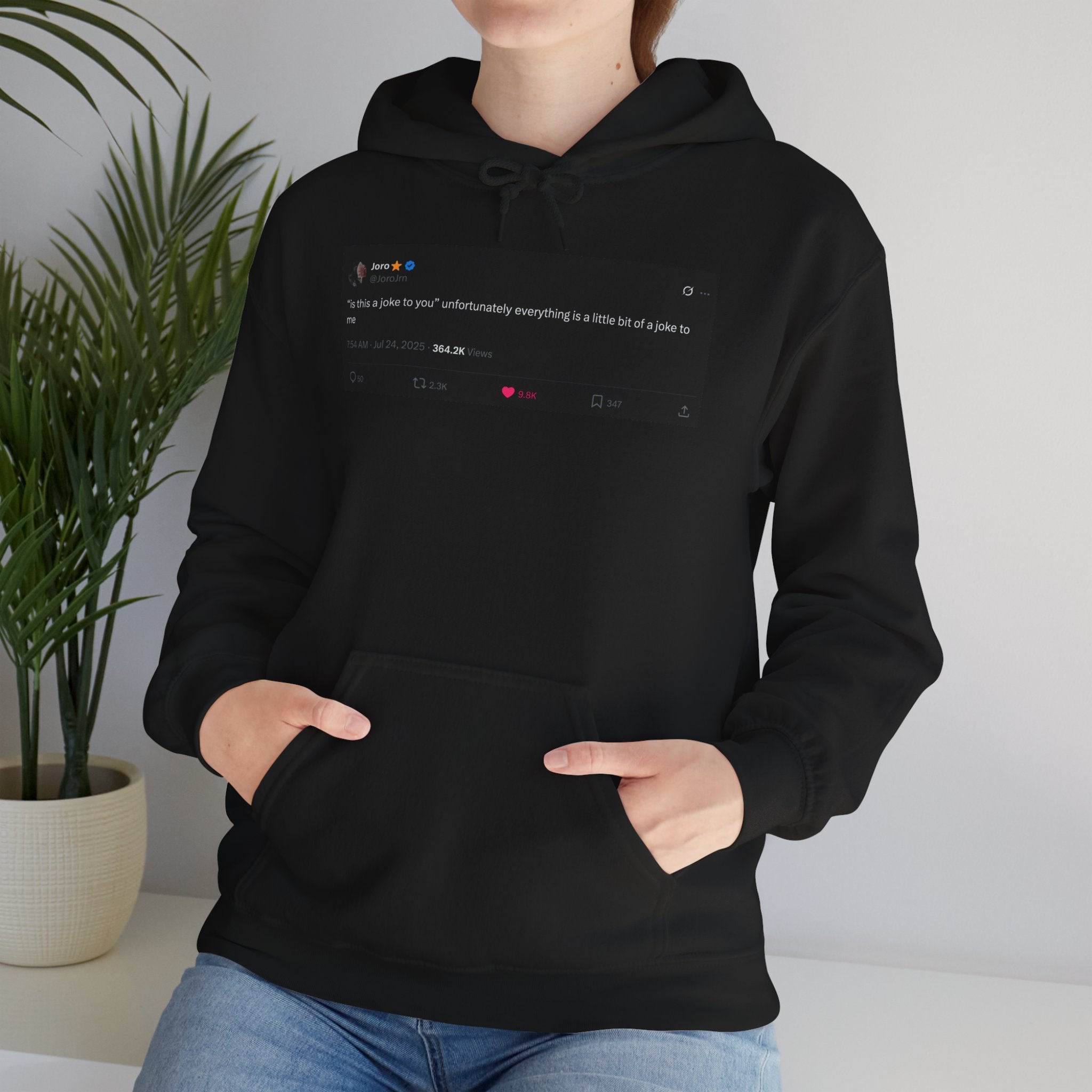JoroJrn "Is This a Joke?" Tweet Hoodie