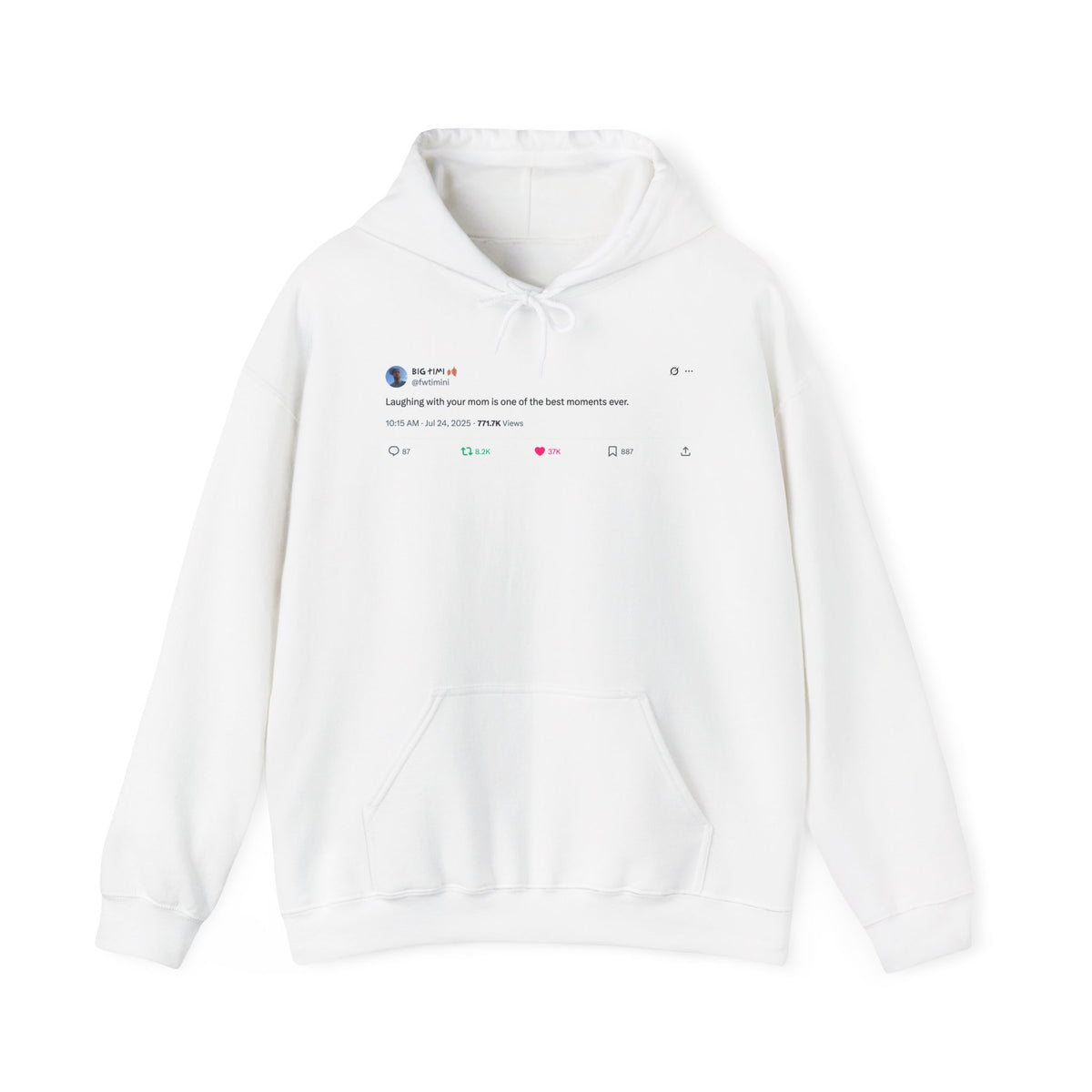 "Laughing with Your Mom" Hoodie – A Heartfelt Reminder