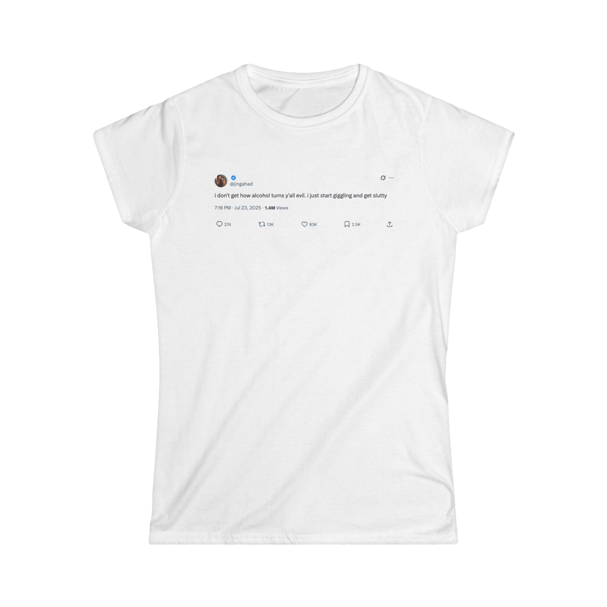 @jingahad Alcohol Womens T-Shirt