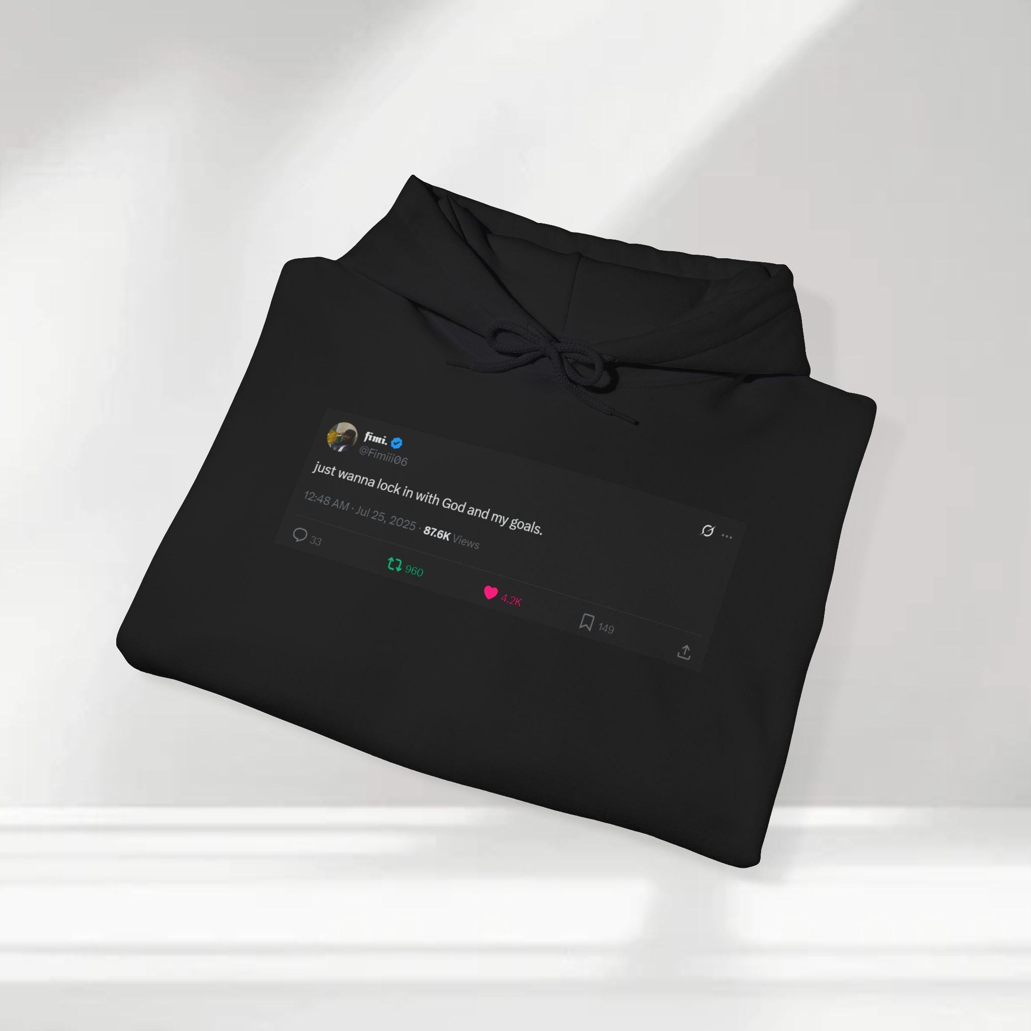 "Lock In" Tweet Hoodie by @Fimiii06