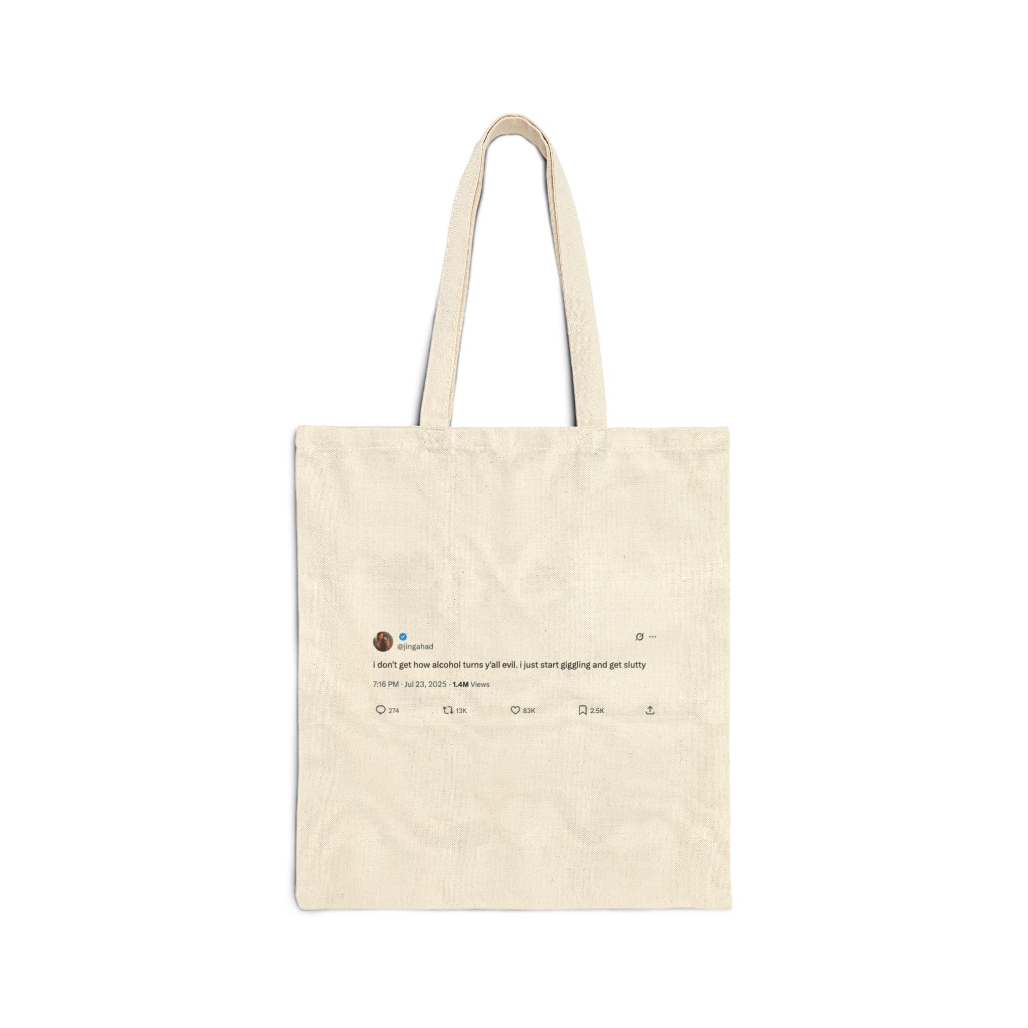 Cotton Canvas Tote Bag