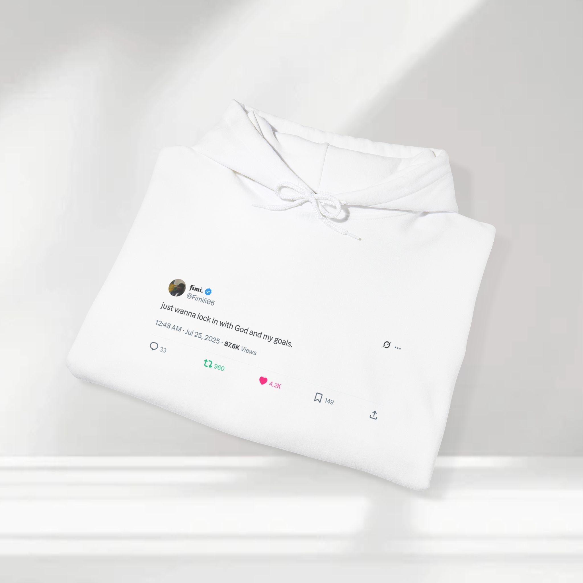"Lock In" Tweet Hoodie by @Fimiii06