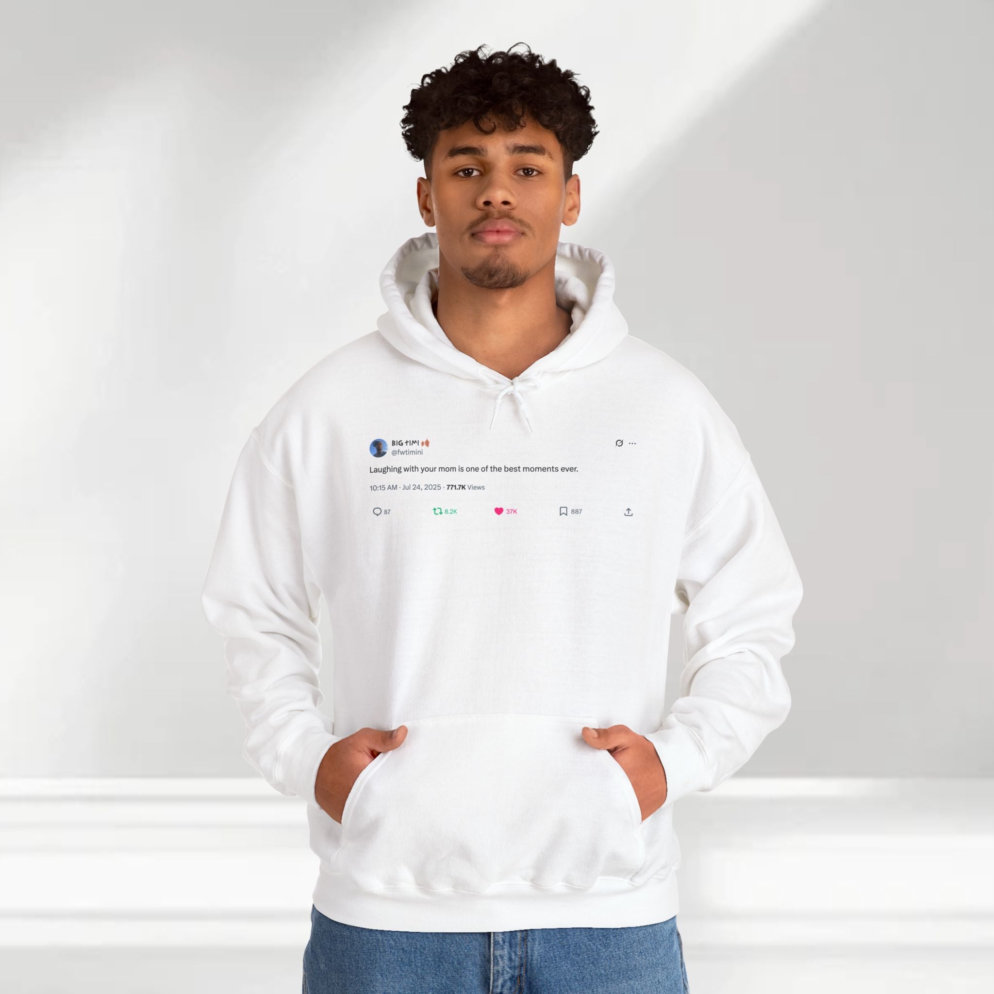 "Laughing with Your Mom" Hoodie – A Heartfelt Reminder