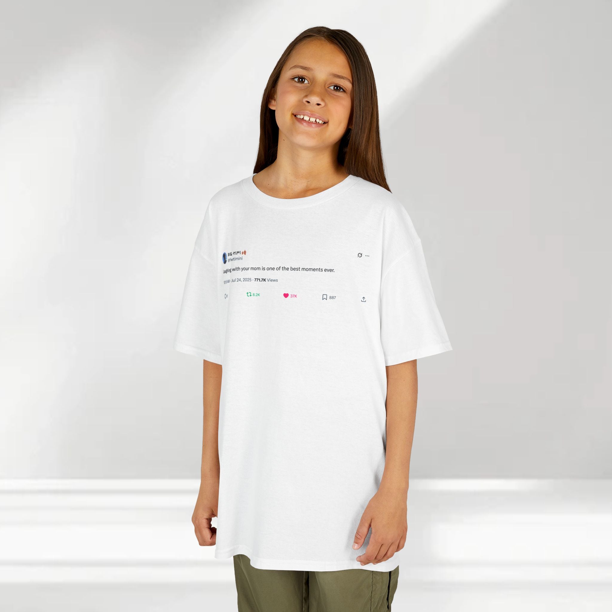 "Laughing with Mom" Kids Tee — @fwtimini