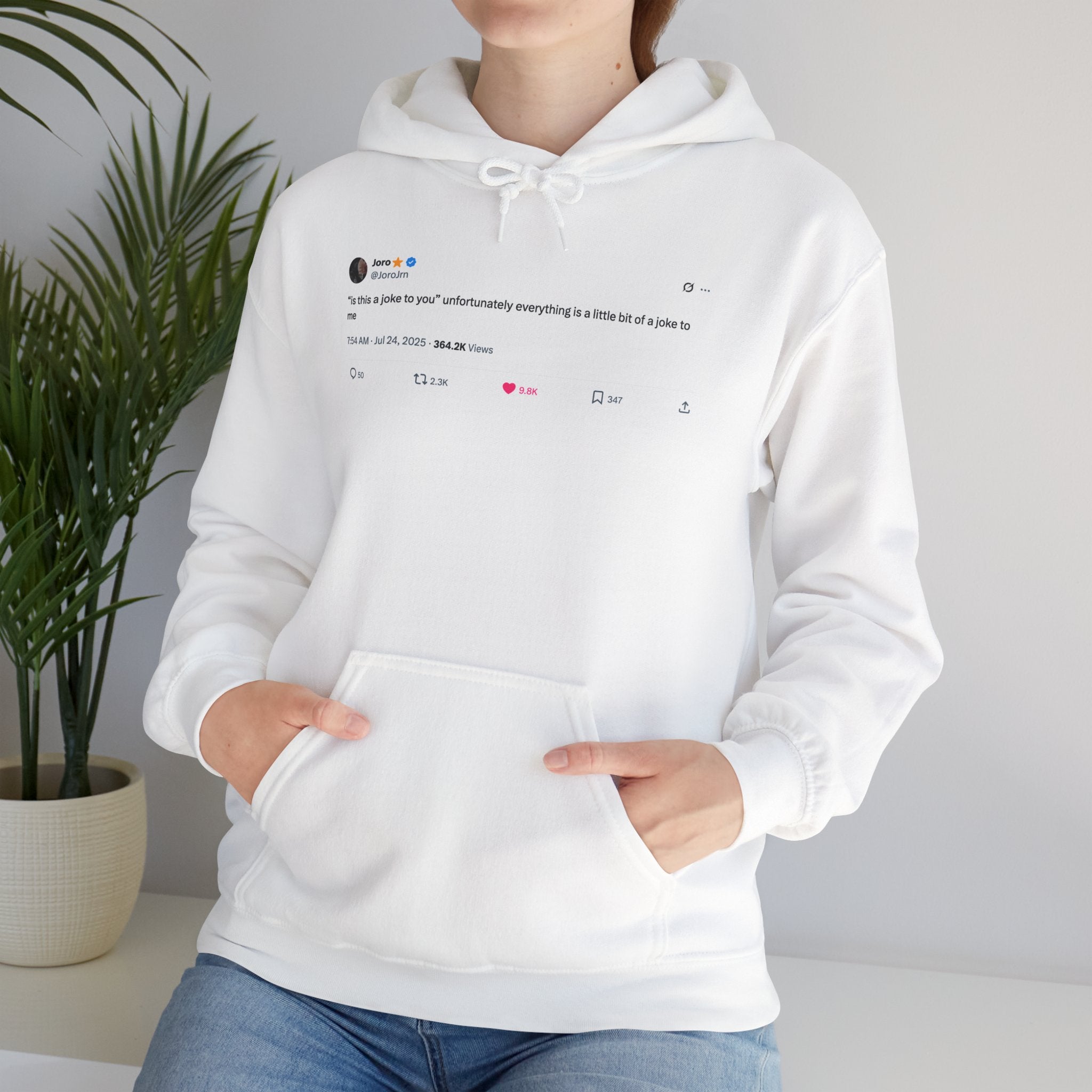 JoroJrn "Is This a Joke?" Tweet Hoodie