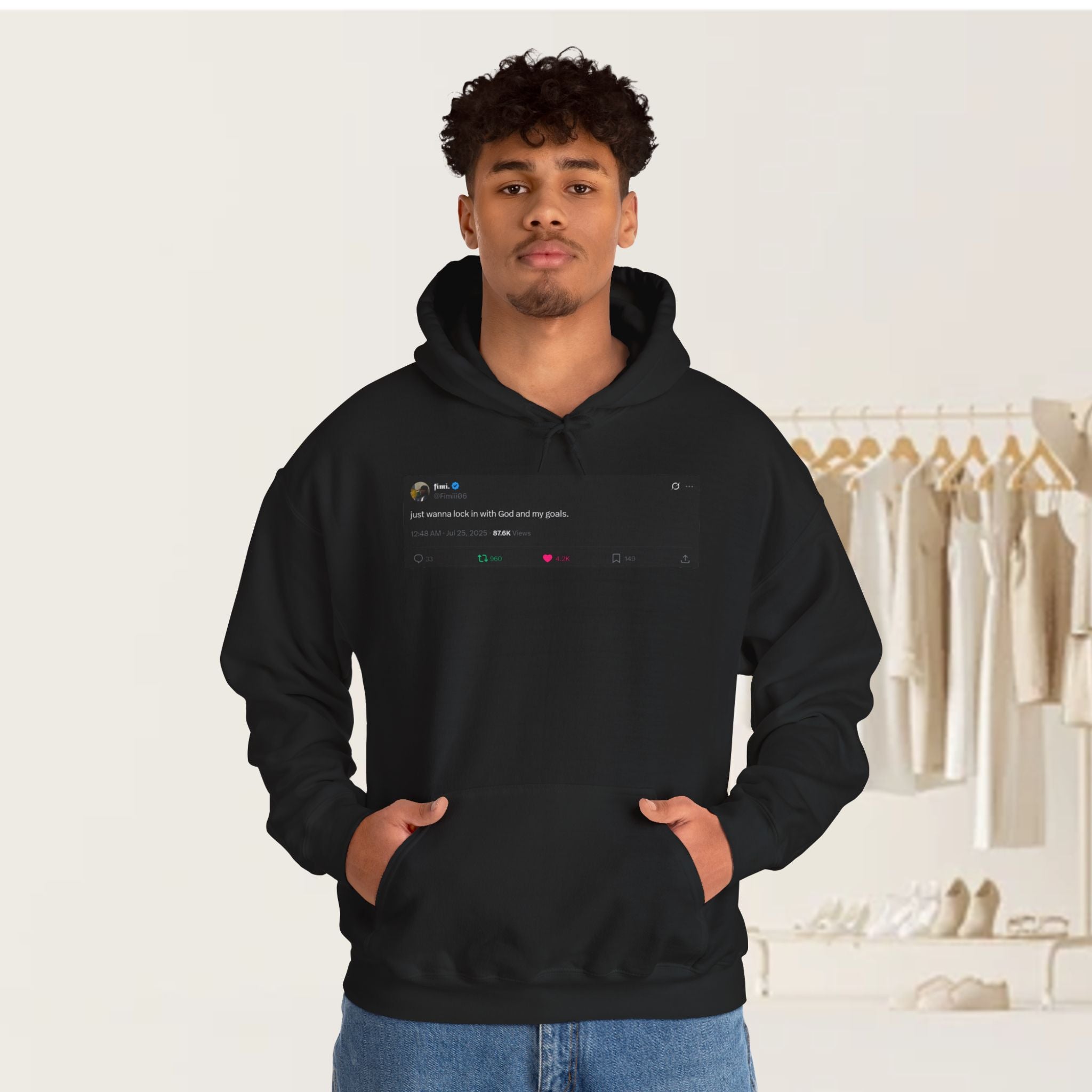 "Lock In" Tweet Hoodie by @Fimiii06