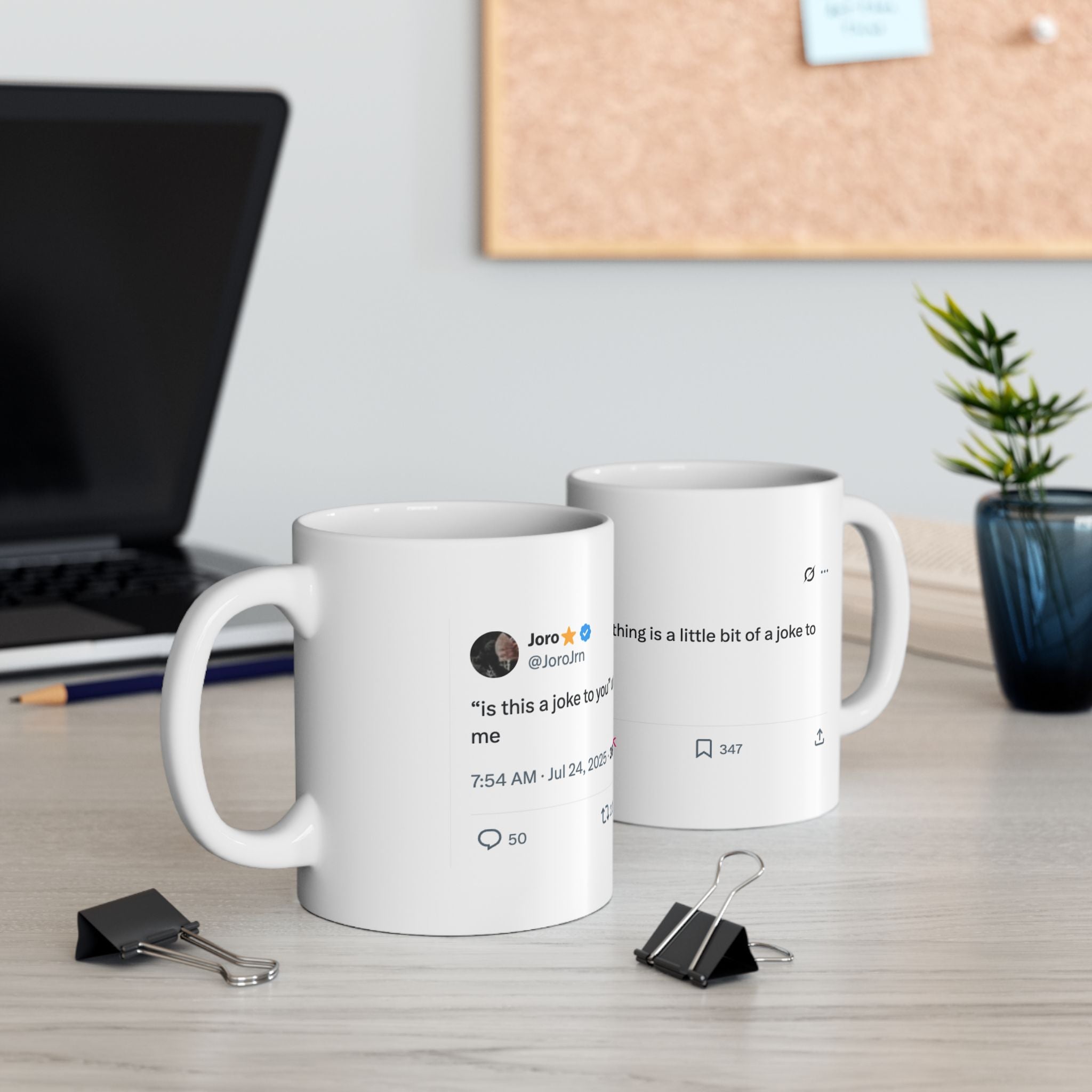 "Is This a Joke?" Tweet Mug