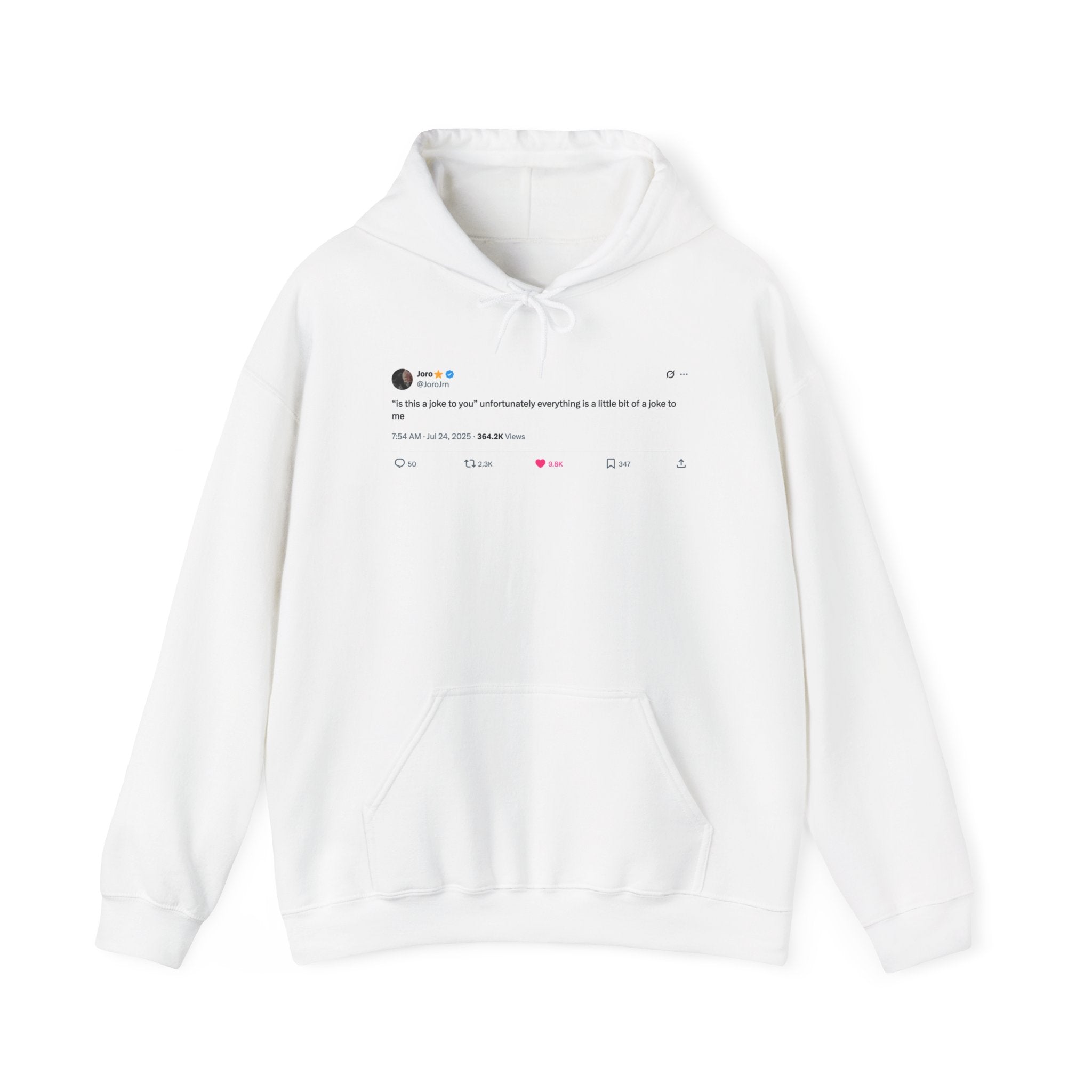 JoroJrn "Is This a Joke?" Tweet Hoodie