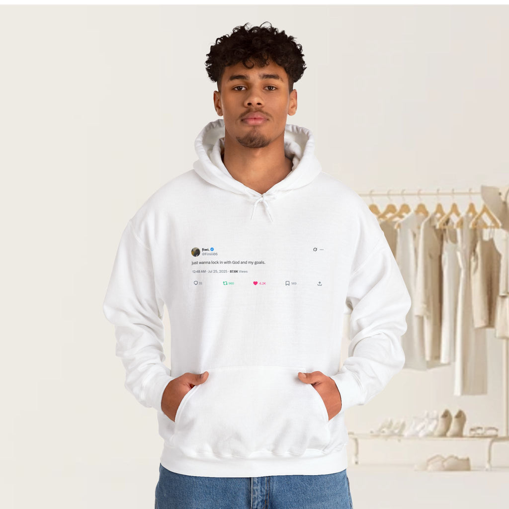 "Lock In" Tweet Hoodie by @Fimiii06