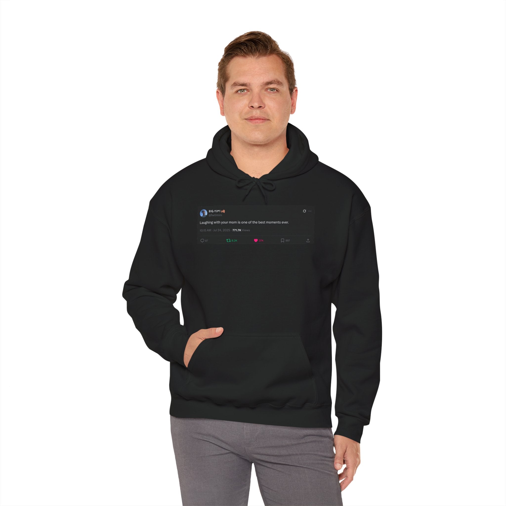 "Laughing with Your Mom" Hoodie – A Heartfelt Reminder