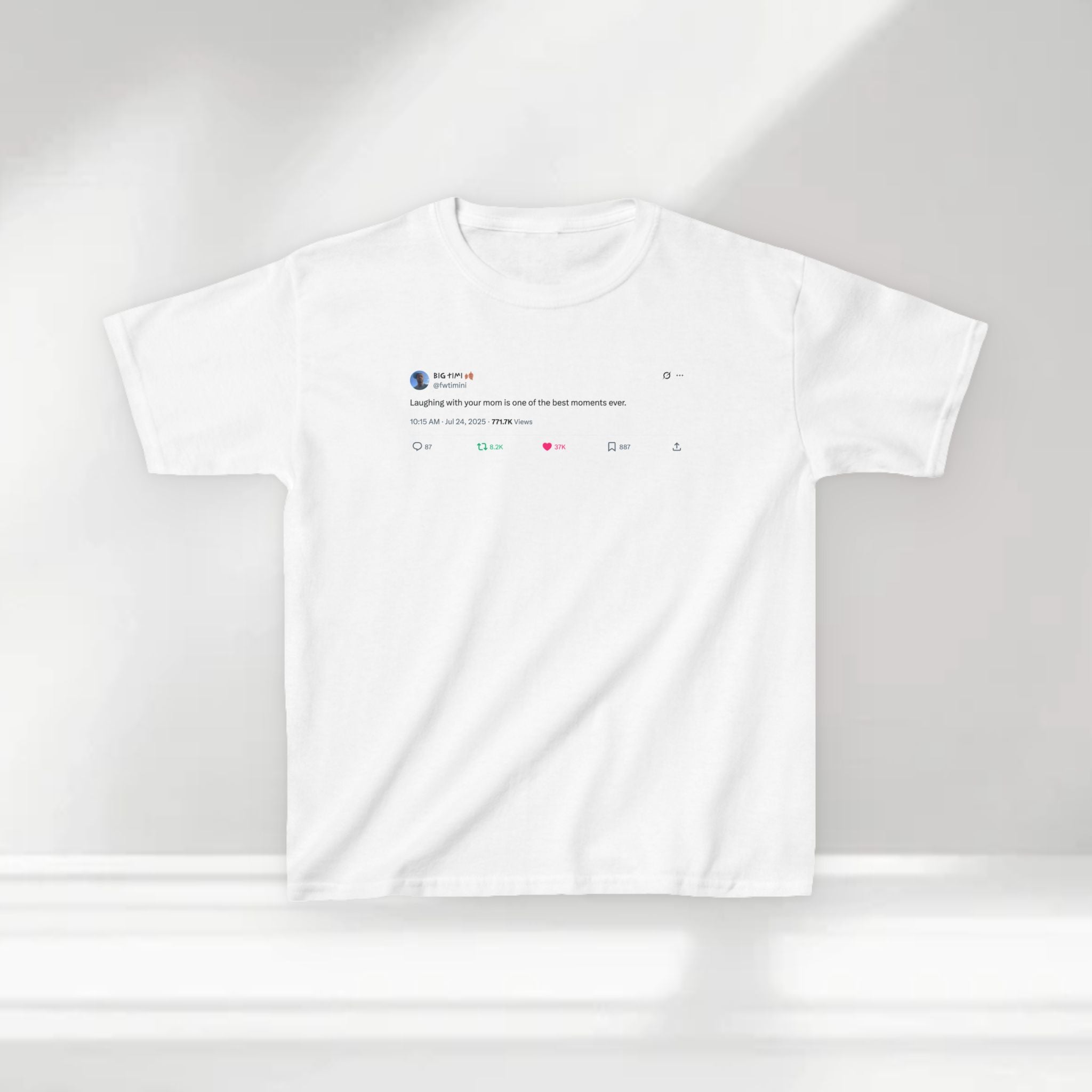 "Laughing with Mom" Kids Tee — @fwtimini