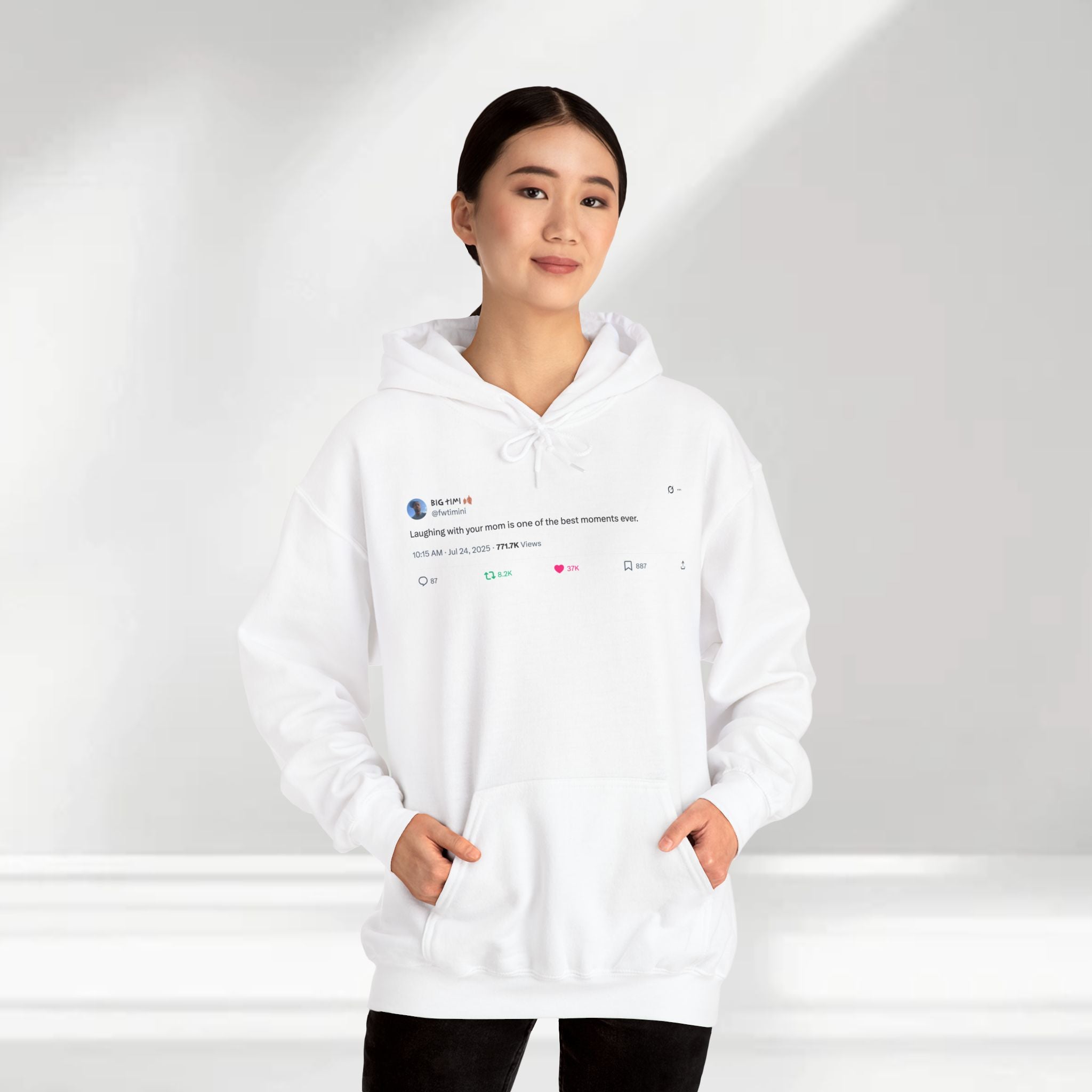 "Laughing with Your Mom" Hoodie – A Heartfelt Reminder
