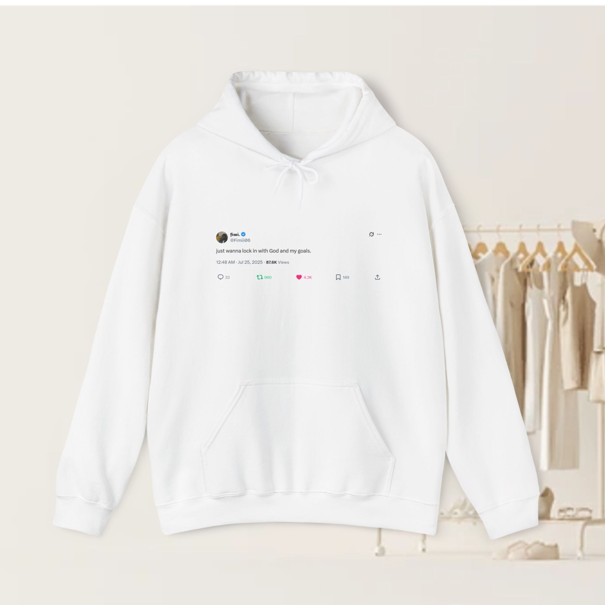 "Lock In" Tweet Hoodie by @Fimiii06