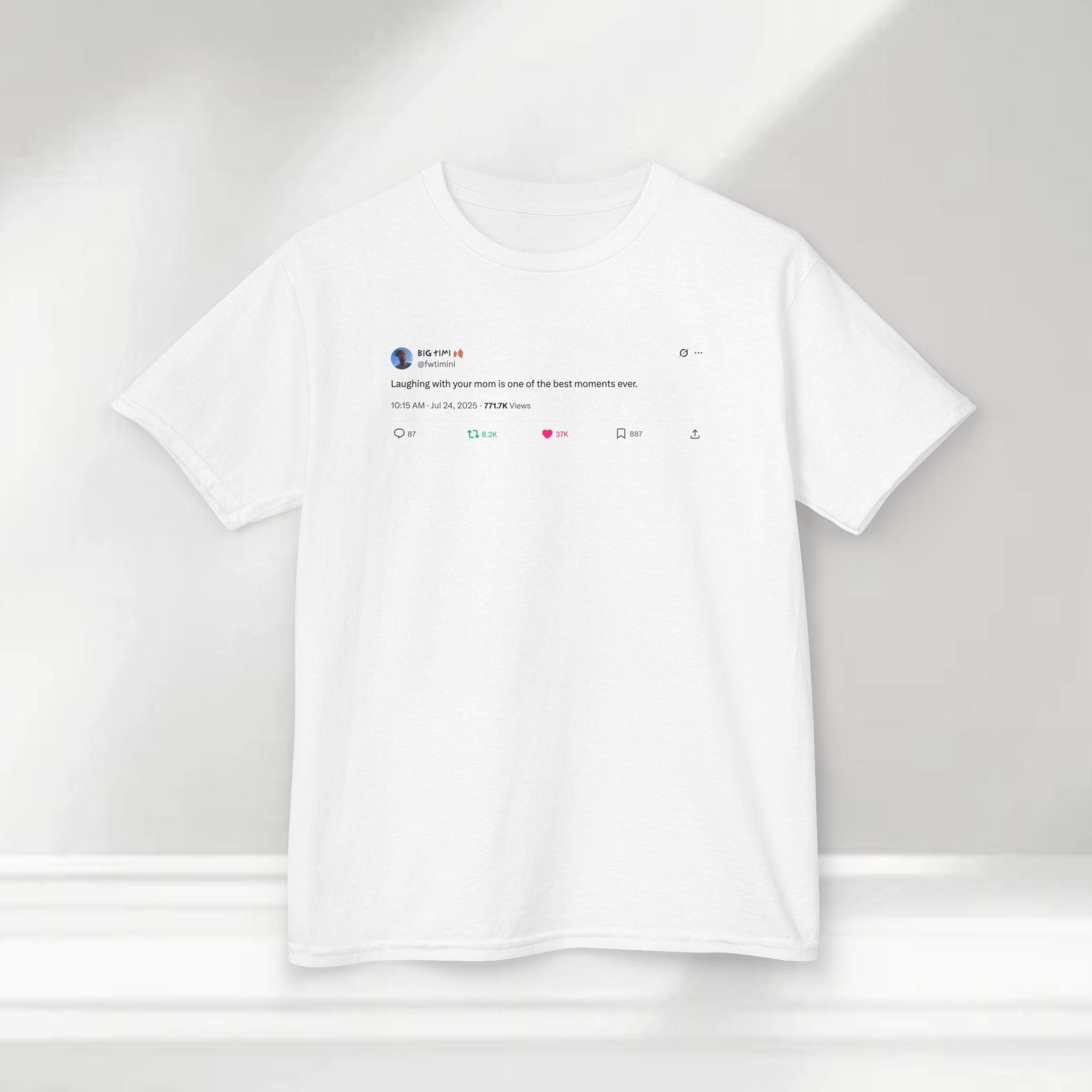 "Laughing with Mom" Kids Tee — @fwtimini