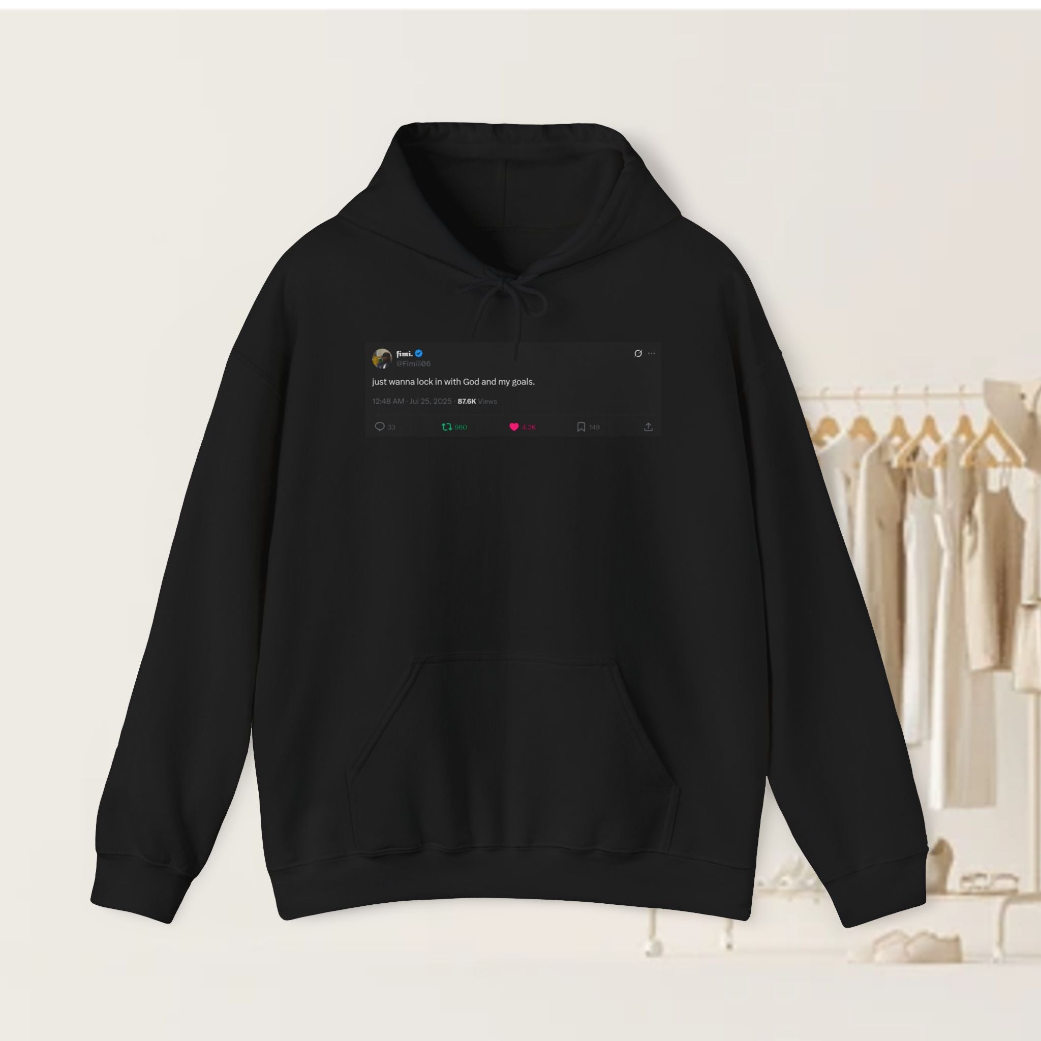 "Lock In" Tweet Hoodie by @Fimiii06